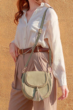 Load image into Gallery viewer, Saddle Bag w/ Braided Detail Flapover: Rust