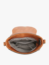 Load image into Gallery viewer, Saddle Bag w/ Braided Detail Flapover: Rust