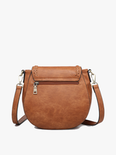Load image into Gallery viewer, Saddle Bag w/ Braided Detail Flapover: Rust
