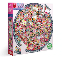 Load image into Gallery viewer, Women March! 500 Piece Round Puzzle