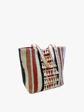 Load image into Gallery viewer, Striped Cotton Tote w/ Tassels
