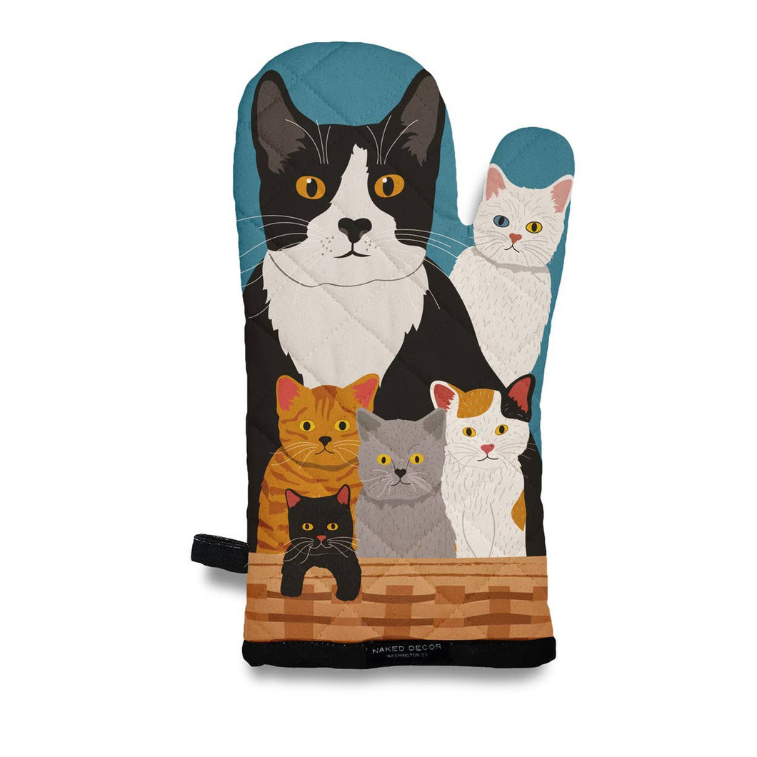 Cats in the Basket Oven Mitt