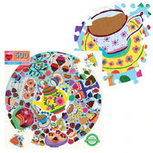 Load image into Gallery viewer, Tea Party 500 Piece Round Puzzle
