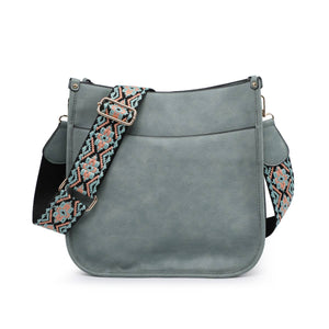 Chloe Crossbody with Guitar Strap - Teal