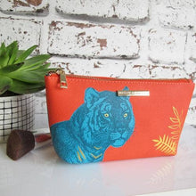 Load image into Gallery viewer, Heritage And Harlequin Tiger Make Up Bag
