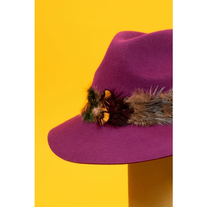 Wool Fedora Feather Band - 3 Colors