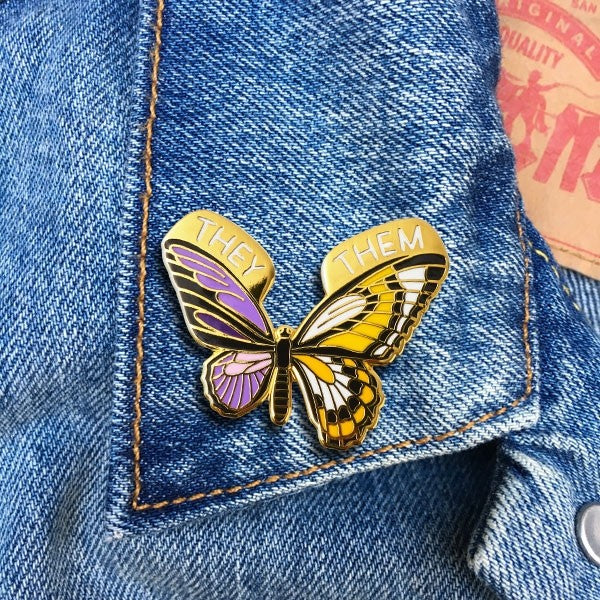 MS Awareness Butterfly Pin Badge Red Butterfly Brooch Pin Enamel Lapel Pins  Jewelry Accessories for Women Girls Clothes Clothes Dress Scarf Backpack